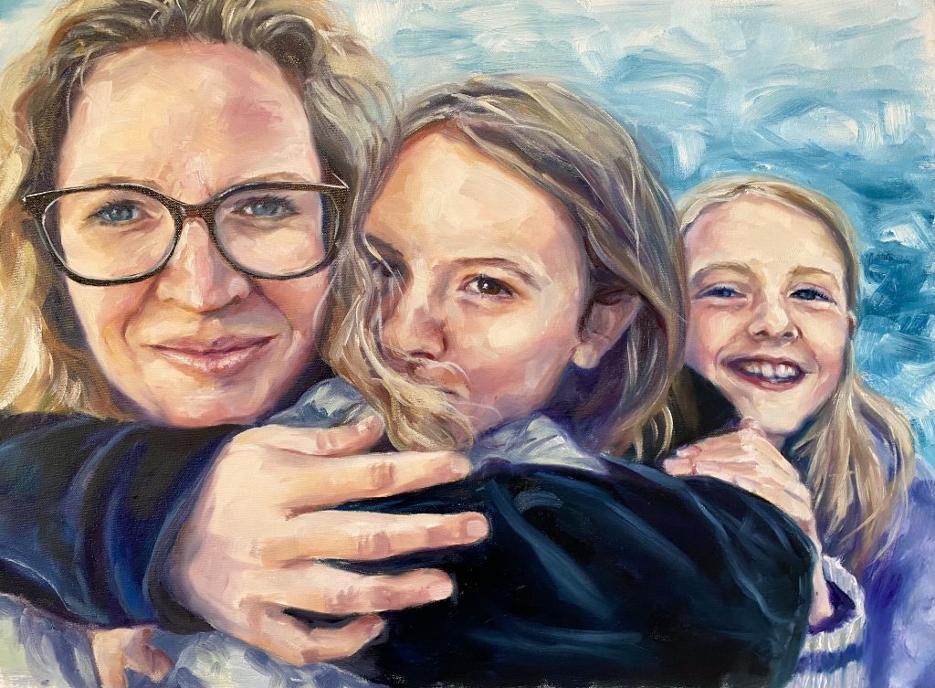 18 x 24 family portrait painting